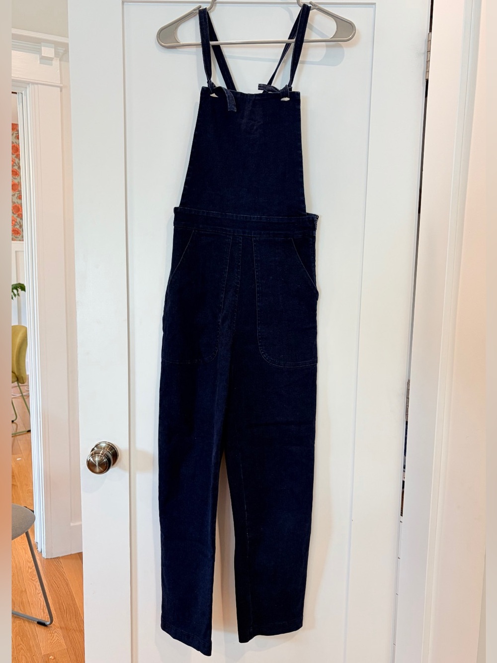 Loup Navy Denim Overalls Jumpsuit